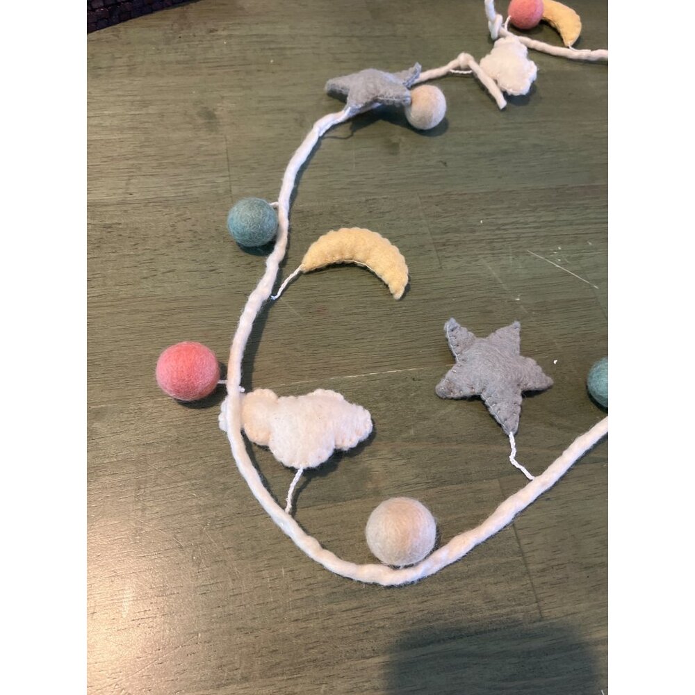 Felt Star Moon Cloud & Ball Garland - Picture 3 of 5